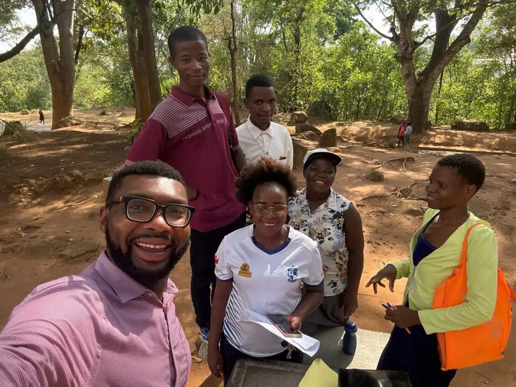 On the University of Malawi (UNIMA) campus – data collection among tertiary students